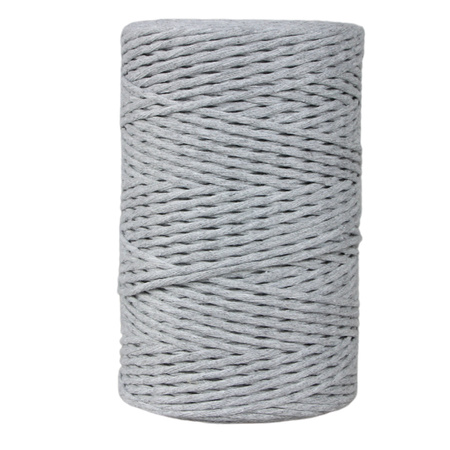 Mia Mote™ Classic Line Sznurek bawełniany skręcany do makramy Striped flint  2mm 