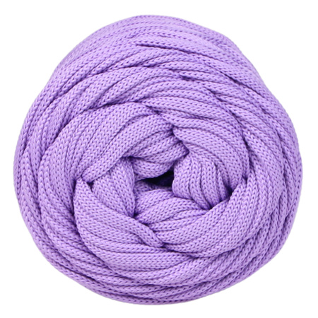 Sznurek poliestrowy płaski 5 mm bez rdzenia – do torebek i makramy, Liliowy| Kunzyt | Mia Mote™ ByBag