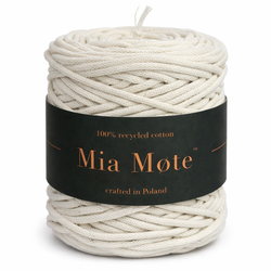 Mia Mote™ Basic Line sznurek bawełniany 5mm limestone