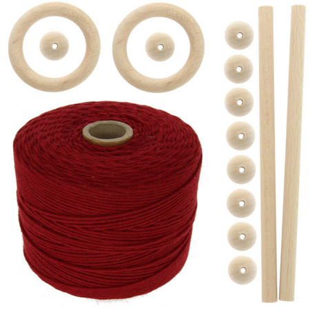 Zestaw do makramy dla początkujących 2mm z akcesoriami