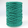 Sznurek poliestrowy płaski 5 mm bez rdzenia – do torebek i makramy, Zielony Butelkowy | Emerald | Mia Mote™ ByBag
