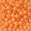 Perły Perełki Koraliki Akrylowe Pomarańczowy 6mm