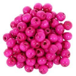 Koraliki Drewniane Naturalne Malowane Kula 10mm