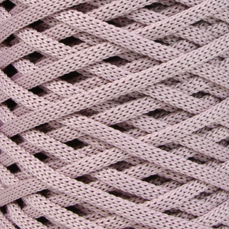 Sznurek poliestrowy płaski 5 mm bez rdzenia – do torebek i makramy, Wrzosowy | Charoite | Mia Mote™ ByBag