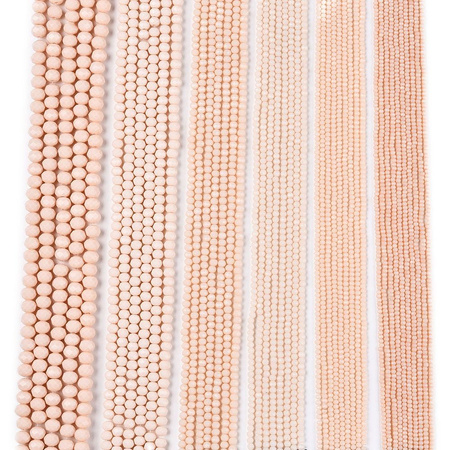 Koraliki Fasetowane Kryształki Szklane Rondelle Brzoskwiniowy 2.7x1.5mm