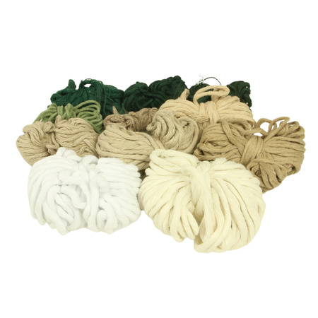 Outlet / Sznurek Bawełniany Skręcany / do Makramy / Classic Eco Line / mix / 2/3/5 mm / 200g [606]