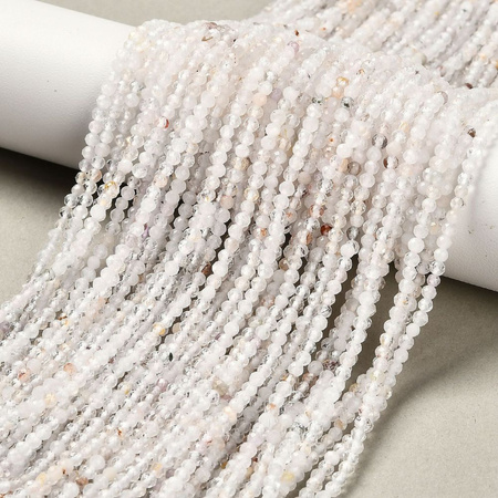 Kwarc kamienny - kamień czystości, energii i harmonii - kula fasetowana 2.5mm