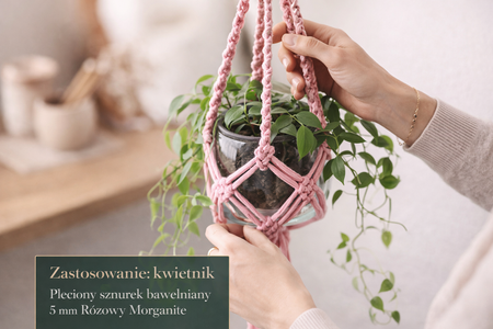 Mia Mote™ Basic Line sznurek bawełniany 5mm morganite