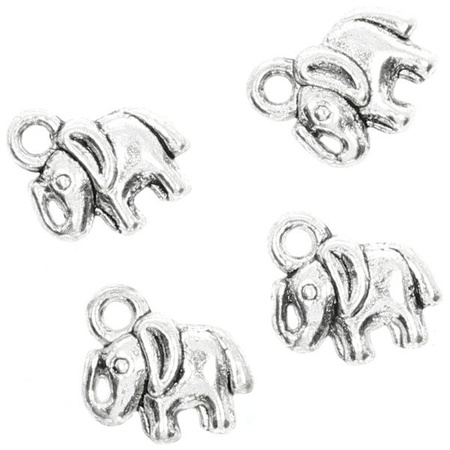 Zawieszka Metalowa Słoń 12x11 mm