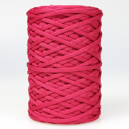 Mia Mote™ ByBag Line Sznurek Poliestrowy matowy płaski bez rdzenia malinowy 3mm