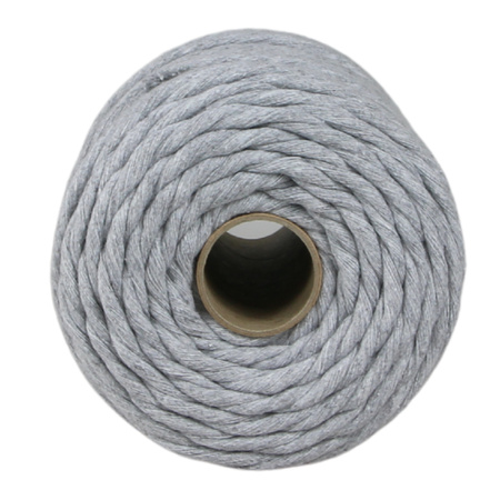 Mia Mote™ Classic Line Sznurek bawełniany skręcany do makramy 5mm basalt grit