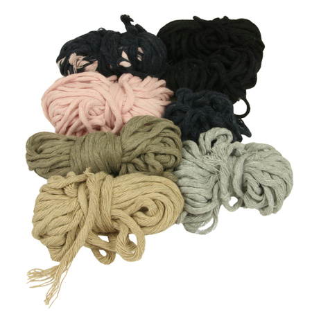 Outlet / Sznurek Bawełniany Skręcany / do Makramy / Classic Eco Line / mix / 2/3/5 mm / 200g [589]