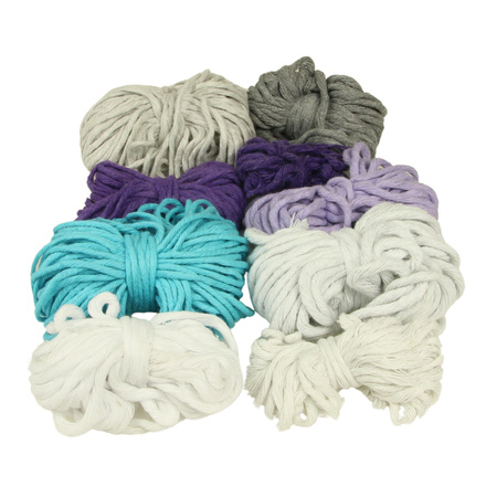 Outlet / Sznurek Bawełniany Skręcany / do Makramy / Classic Eco Line / mix / 2/3/5 mm / 200g [600]