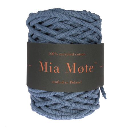 Mia Mote™ Basic Line sznurek bawełniany 5mm blue lace agate