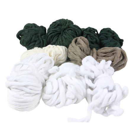 Outlet / Sznurek Bawełniany Skręcany / do Makramy / Classic Eco Line / mix / 2/3/5 mm / 200g [754]