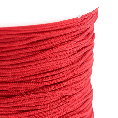 Sznurek Nylonowy 0.4mm do bransoletek kamieni Topliwy Czerwony