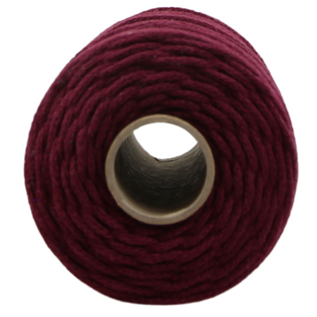 Mia Mote™ Petit Line Sznurek pleciony bawełniany 2mm Ruby