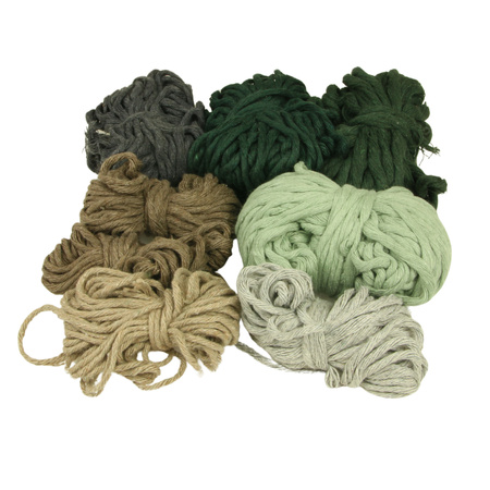 Outlet / Sznurek Bawełniany Skręcany / do Makramy / Classic Eco Line / mix / 2/3/5 mm / 200g [595]