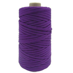 Mia Mote™ ByBag Line Sznurek Poliestrowy matowy płaski bez rdzenia ametystowy 5mm