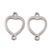 Zawieszka Celebrytka do łańcuszka Stal Chirurgiczna Serce 19x13.5x0.9mm