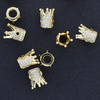  Przekładka Korona gold z cyrkonia 12x10mm
