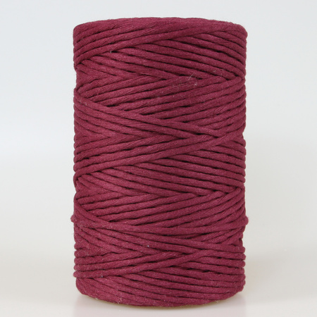 Mia Mote™ Classic Line Sznurek bawełniany skręcany do makramy Garnet 3mm