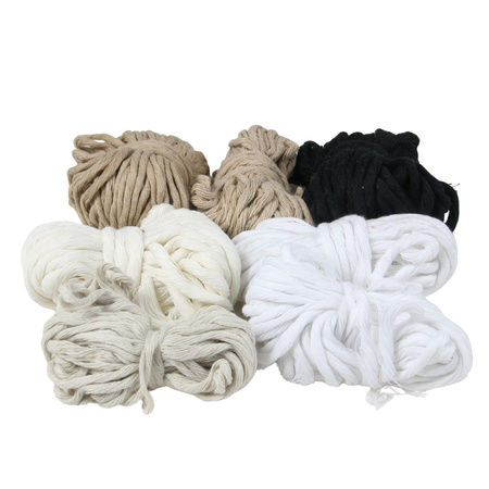 Outlet / Sznurek Bawełniany Skręcany / do Makramy / Classic Eco Line / mix / 2/3/5 mm / 200g [770]