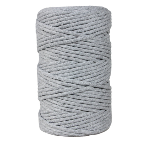 Mia Mote™ Classic Line Sznurek bawełniany skręcany do makramy 5mm basalt grit