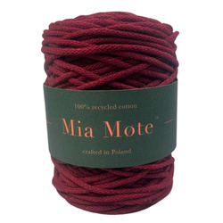 Mia Mote™ Basic Line sznurek bawełniany 5mm garnet