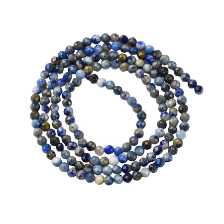 Lapis Lazuli - kamień mądrości, intuicji i wewnętrznego spokoju - kula fasetowana 2mm