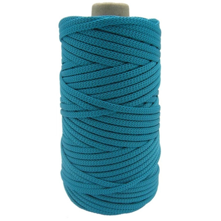 Mia Mote™ ByBag Line Sznurek Poliestrowy matowy płaski bez rdzenia turkusowy 3mm