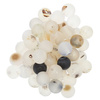 Agat Frosted Creamy Kamień Jubilerski gładki kula 6mm