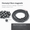 Kamień Jubilerski Hematyt Non-Magnetic Grafitowy Kula 4mm