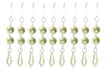 Kryształki Girlandy Perłowe na Choinkę 10cm