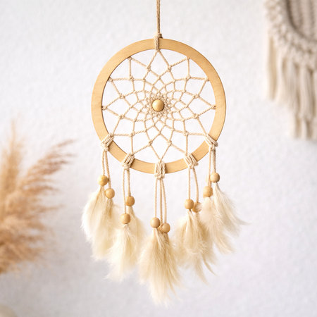 Drewniana obręcz do makramy łapacza snów  18cm