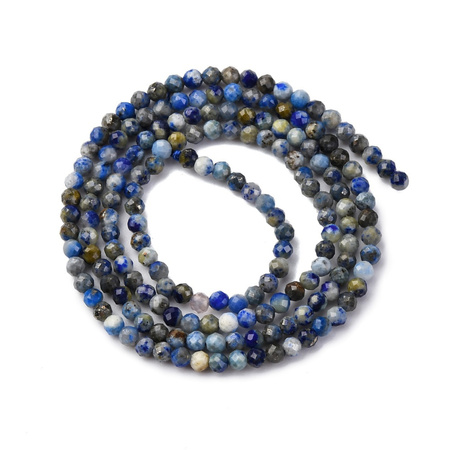 Lapis Lazuli - kamień mądrości, intuicji i wewnętrznego spokoju - kula fasetowana 2mm