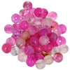 Agat Smoczy Deep Pink Kamień Jubilerski Fasetowany kula 6mm 