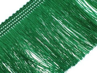 Frędzle cięte Taśma dekoracyjna z frędzlami zielony ciemny 60mm