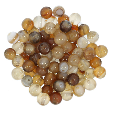 Agat Camel Kamień Jubilerski gładki kula 4mm