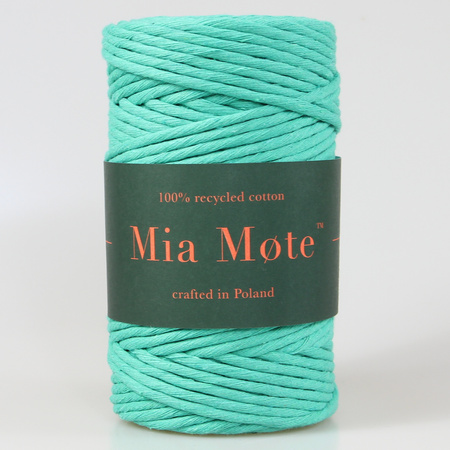 Mia Mote™ Classic Line Sznurek bawełniany skręcany do makramy 5mm Malachite Green