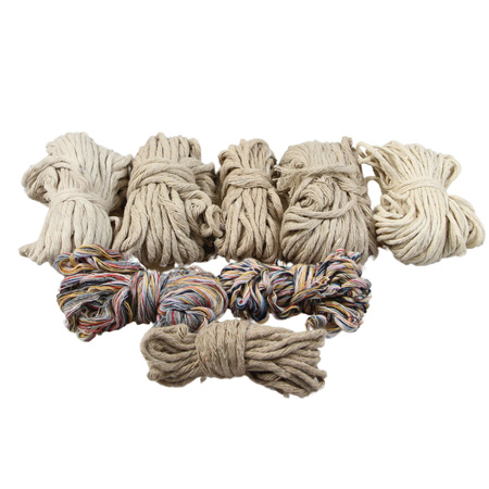Outlet / Sznurek Bawełniany Skręcany / do Makramy / Classic Eco Line / mix / 2/3/5 mm / 200g [514]