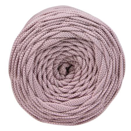 Sznurek poliestrowy płaski 5 mm bez rdzenia – do torebek i makramy, Wrzosowy | Charoite | Mia Mote™ ByBag
