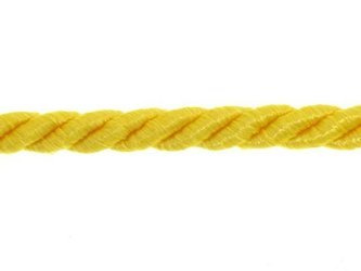Sznur sznurek ozdobny skręcany żółty 7mm