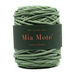 Mia Mote™ Thinny Line sznurek bawełniany 3mm green jasper