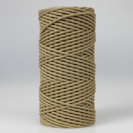 Mia Mote™ Petit Line Sznurek pleciony bawełniany 2mm Aragonite