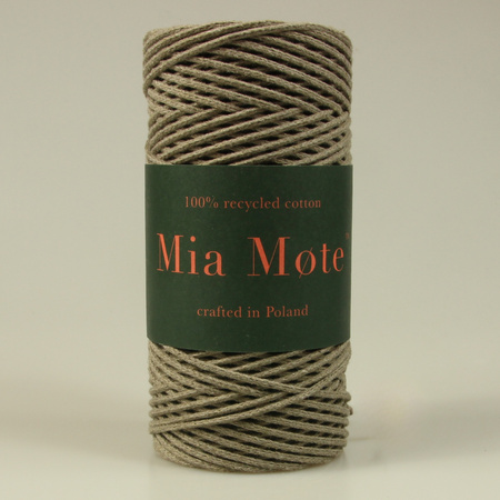 Mia Mote™ Petit Line Sznurek pleciony bawełniany 2mm Deep Sunestone