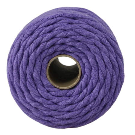 Mia Mote™ Classic Line Sznurek bawełniany skręcany do makramy 5mm  Amethyst