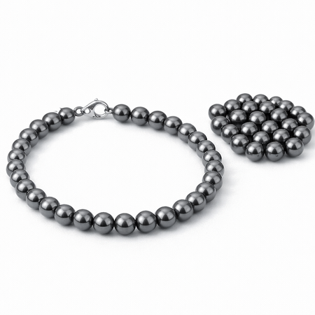 Kamień Jubilerski Hematyt Non-Magnetic Grafitowy Kula 6mm