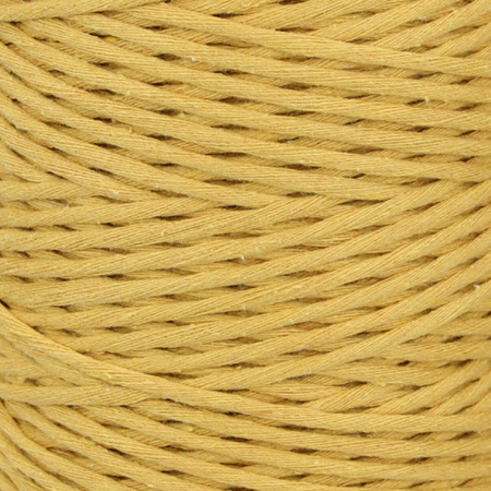 Mia Mote™ Classic Line Sznurek bawełniany skręcany do makramy 2mm orpiment on dolomite