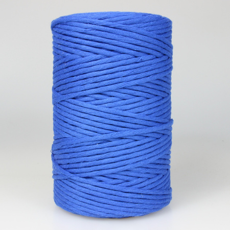 Sznurek bawełniany skręcany do makramy niebieski Chalkantyt 2mm